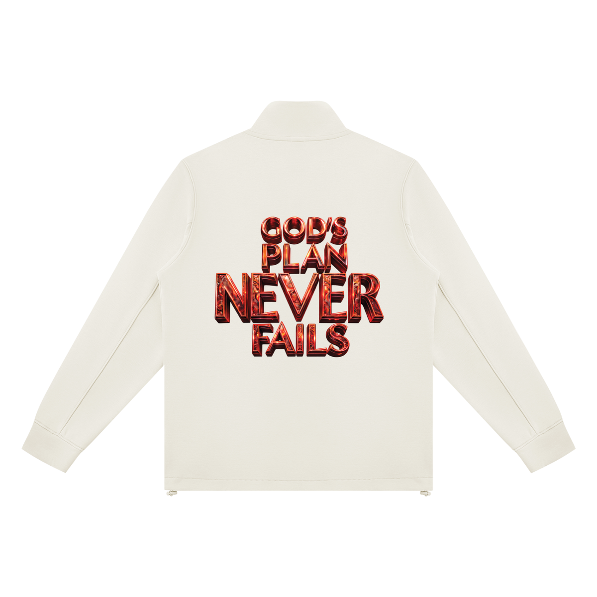 I DON’T NEED A PLAN B 380 GSM UNISEX STAND COLLAR TRACK JACKET