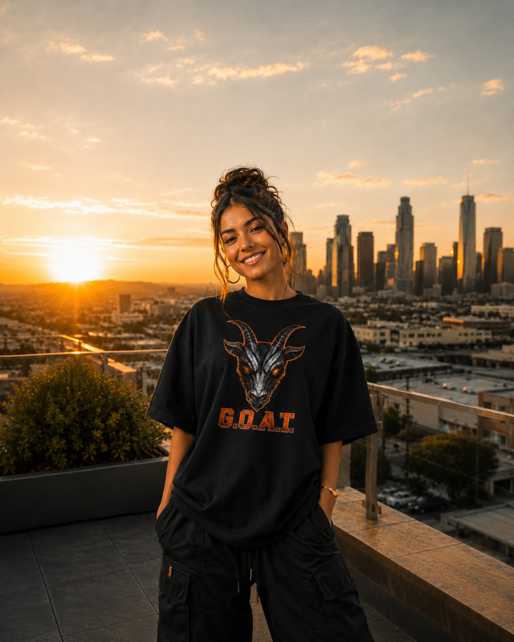 G.O.A.T. Society Heavyweight Drop Shoulder Tee