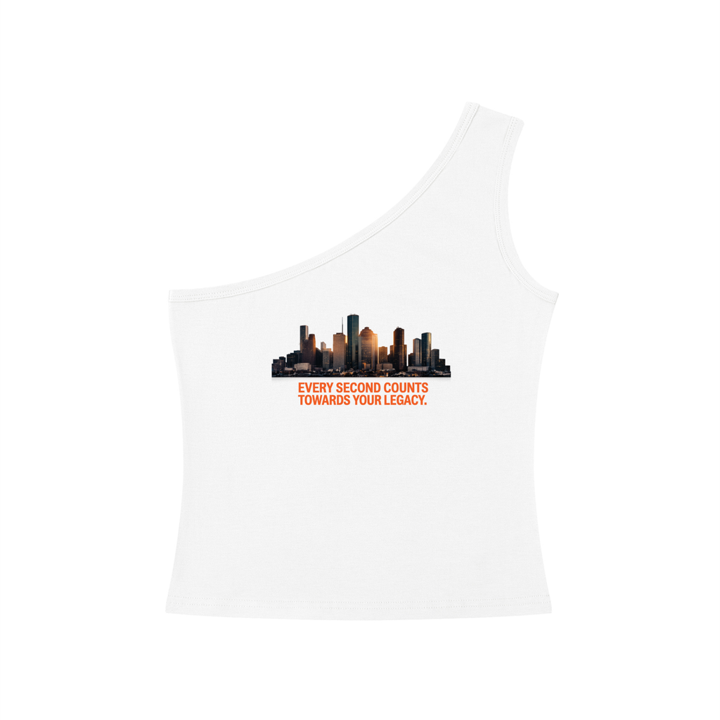 TRU LEGACY | CREATE YOUR LEGACY WOMEN’S ONE-SHOULDER CROP TANK TOP