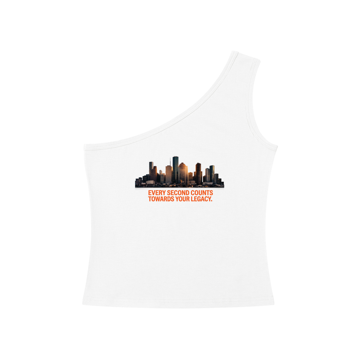 TRU LEGACY | CREATE YOUR LEGACY WOMEN’S ONE-SHOULDER CROP TANK TOP
