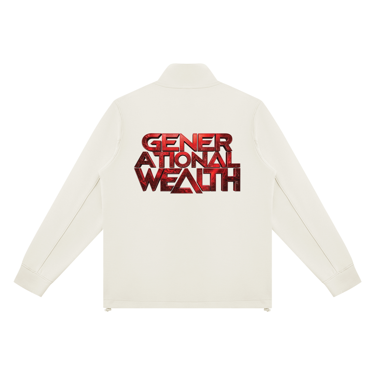 GOAT SOCIETY GENERATIONAL WEALTH 380 GSM STAND COLLAR TRACK JACKET |