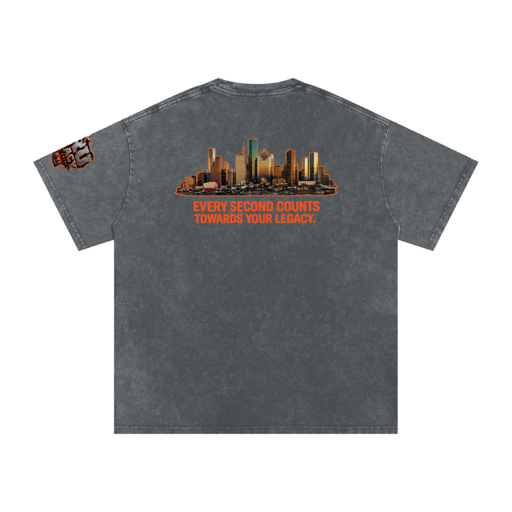 H-TOWN | CREATE YOUR LEGACY 250 GSM PREMIUM SNOW-WHITE HEAVYWEIGHT TEE