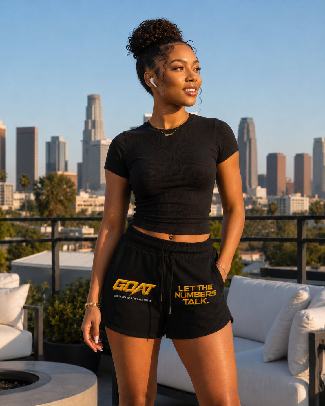 GOAT SOCIETY 420 GSM WOMEN’S HEAVYWEIGHT DRAWSTRING SHORTS