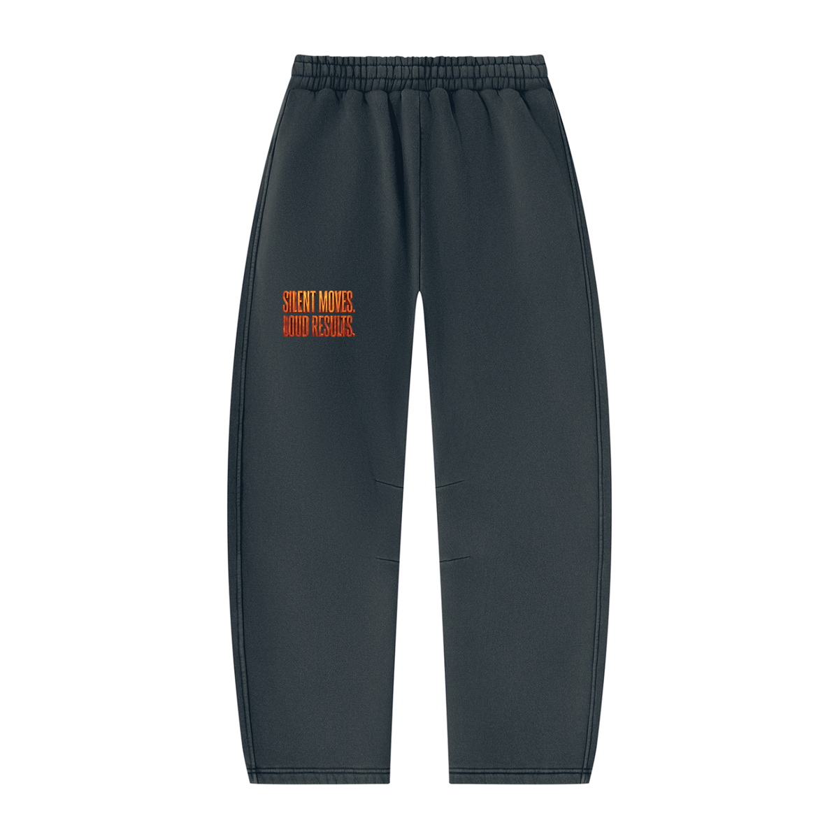 TOBU SILENT MOVES LOUD RESULTS 390 GSM VINTAGE WASH BARREL LEG SWEATPANTS