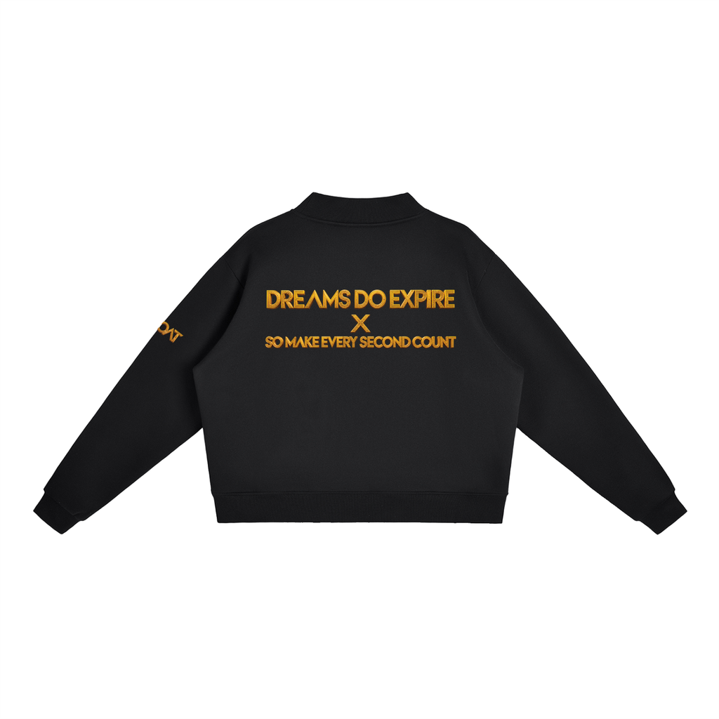 GOAT SOCIETY Essential Fleece Mock-Neck Crew Sweatshirt