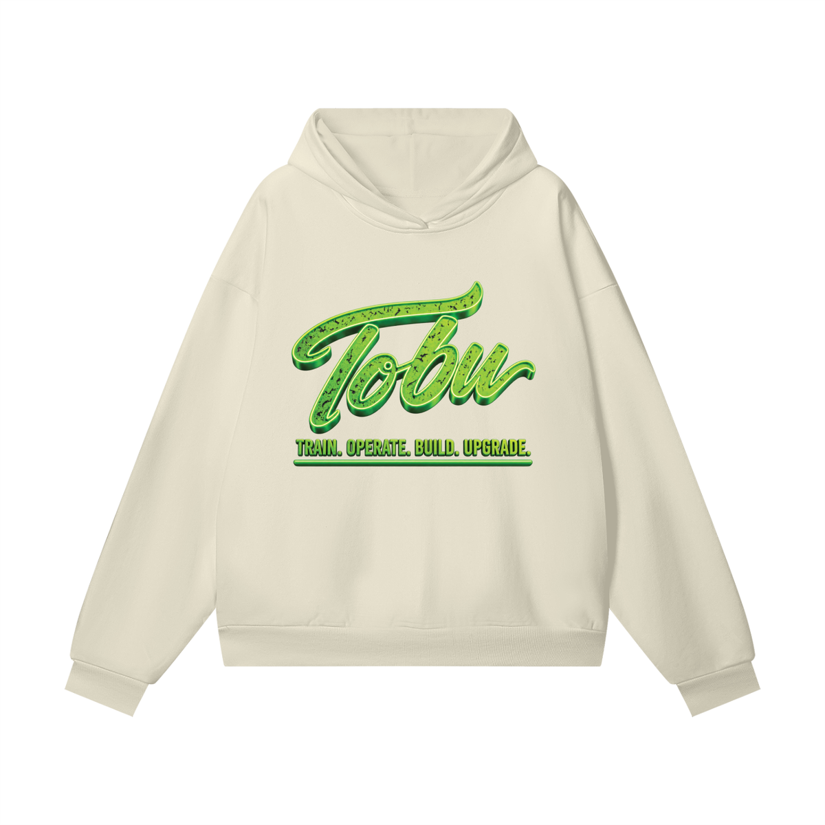 TOBU Silent Moves Loud Results Heavyweight Hidden Pocket Fleece Hoodie