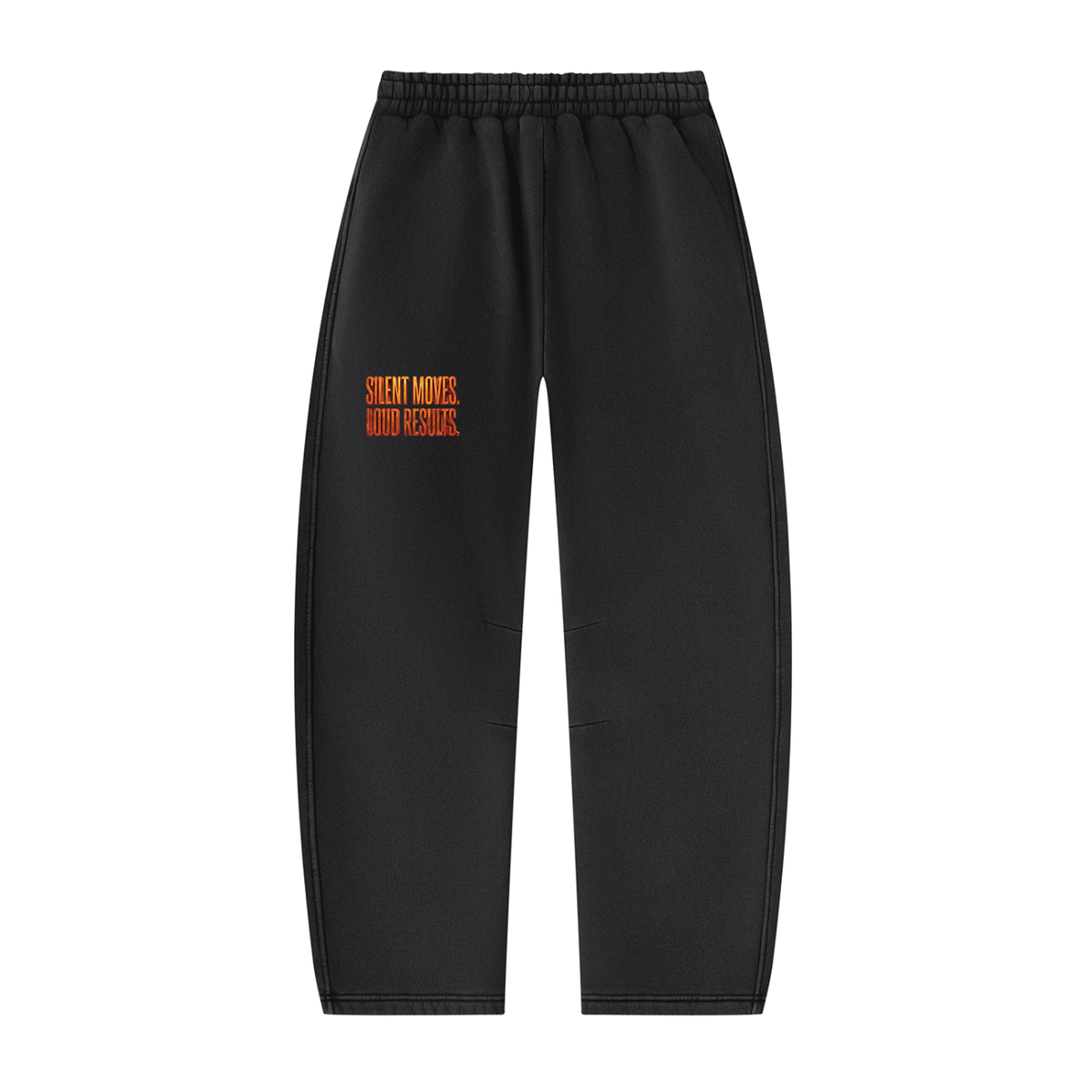 TOBU SILENT MOVES LOUD RESULTS 390 GSM VINTAGE WASH BARREL LEG SWEATPANTS