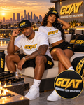 GOAT ENGINEERED FOR GREATNESS EMBROIDERED SNAPBACK | HIGH PROFILE FLAT BILL CAP