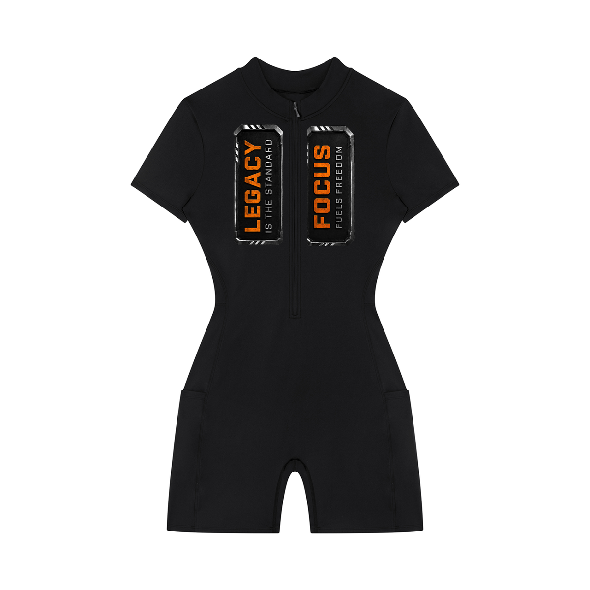 G.O.A.T. Society Women’s Quarter-Zip Short Sleeve Performance Romper