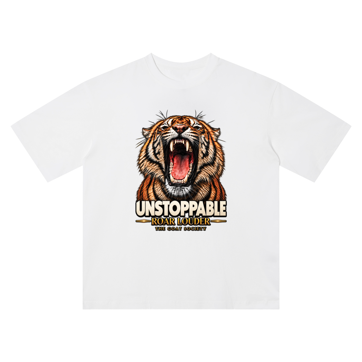GOAT SOCIETY ROAR LOUDER UNISEX QUICK-DRY T-SHIRT | 150 GSM PERFORMANCE LIFESTYLE TEE