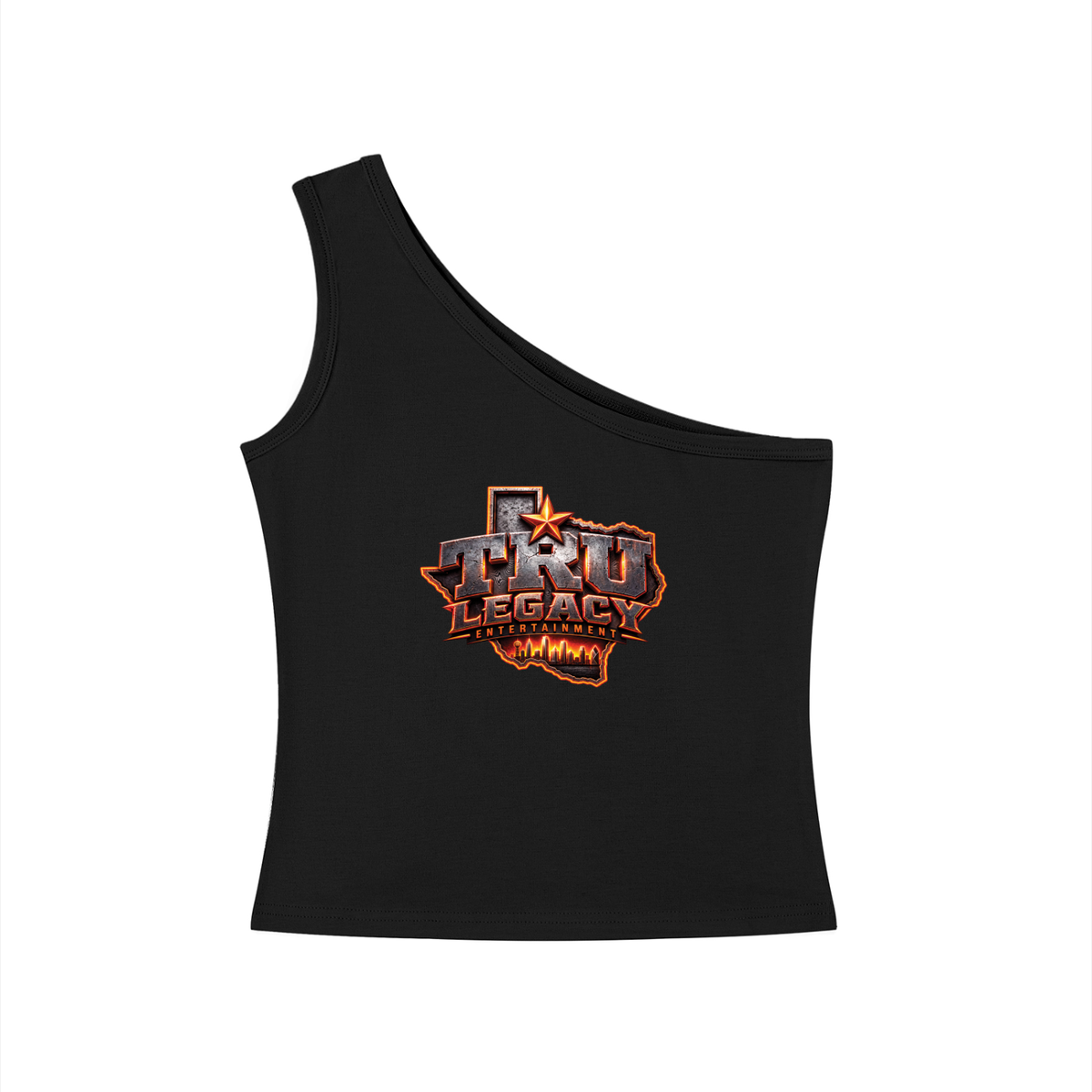 TRU LEGACY | CREATE YOUR LEGACY WOMEN’S ONE-SHOULDER CROP TANK TOP