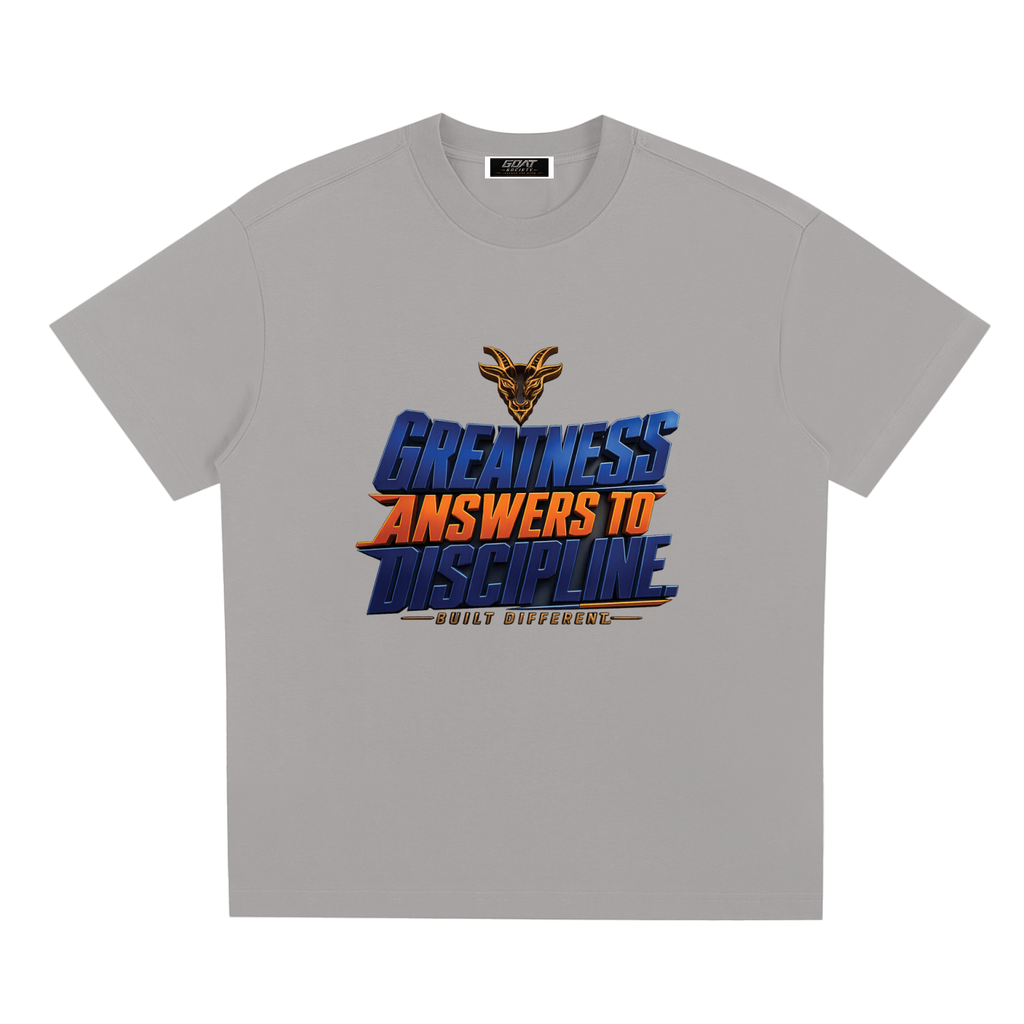 G.O.A.T. Society “Pressure Reveals What Discipline Built” Sorona Quick-Dry Cooling T-Shirt