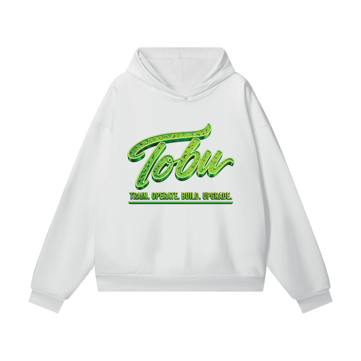 TOBU Silent Moves Loud Results Heavyweight Hidden Pocket Fleece Hoodie