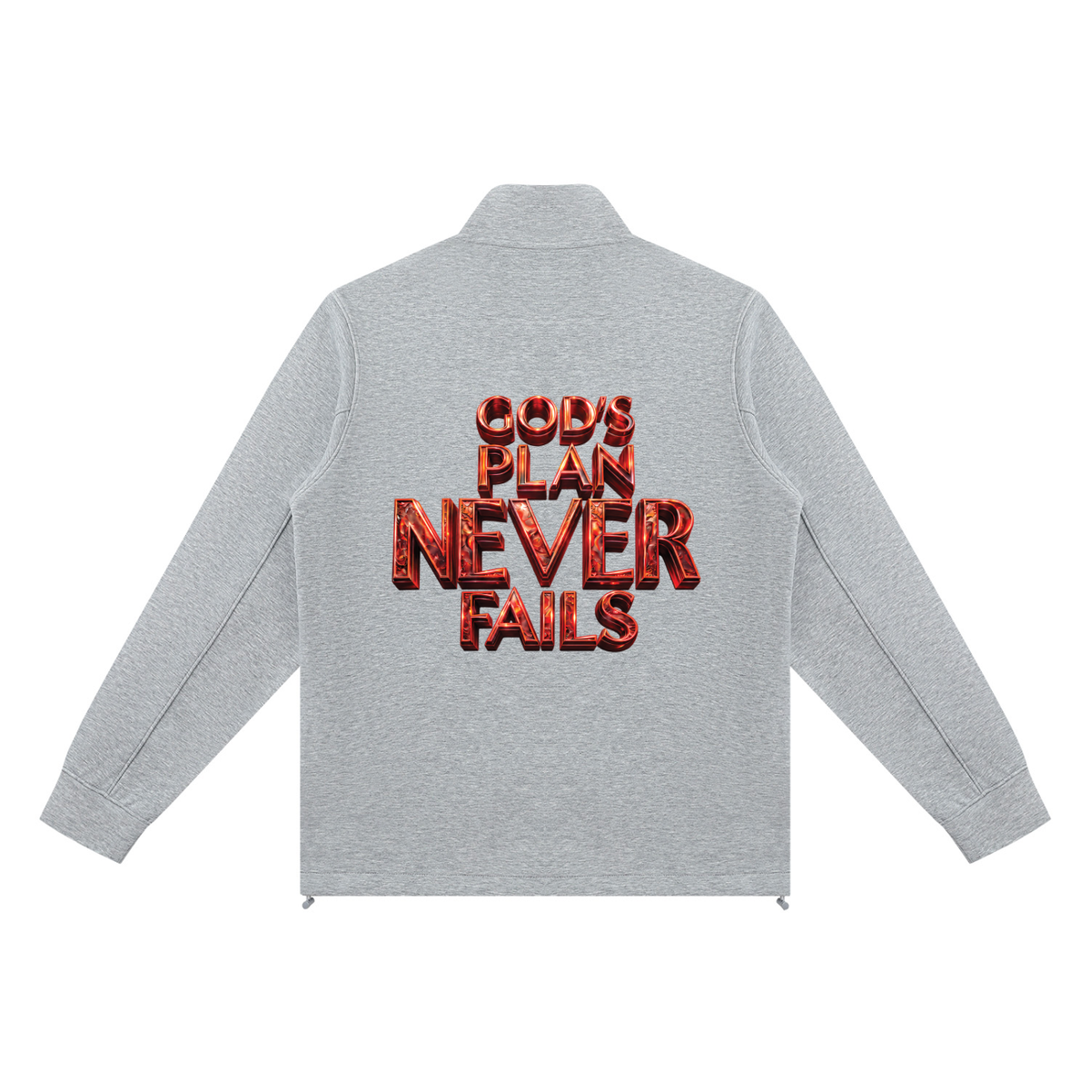 I DON’T NEED A PLAN B 380 GSM UNISEX STAND COLLAR TRACK JACKET