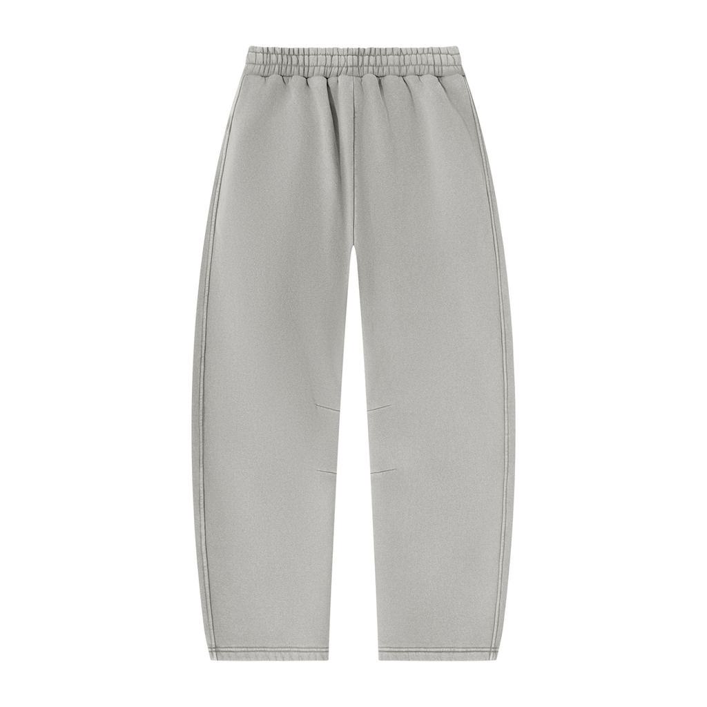 GOAT SOCIETY Work Hard Play Harder Vintage Wash Barrel Leg Fleece Sweatpants