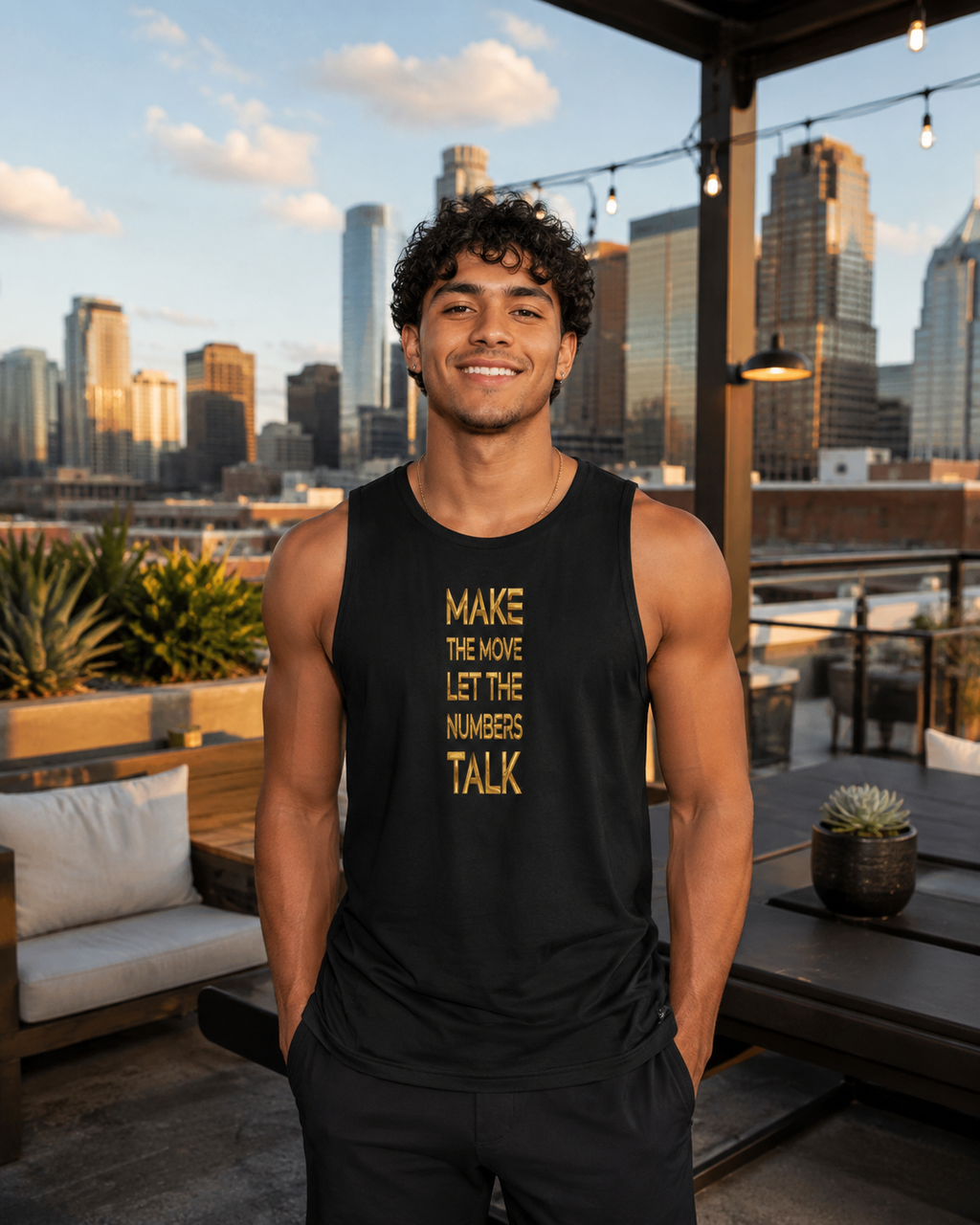 GOAT SOCIETY MEN'S PERFORMANCE ACTIVE TANK TOP