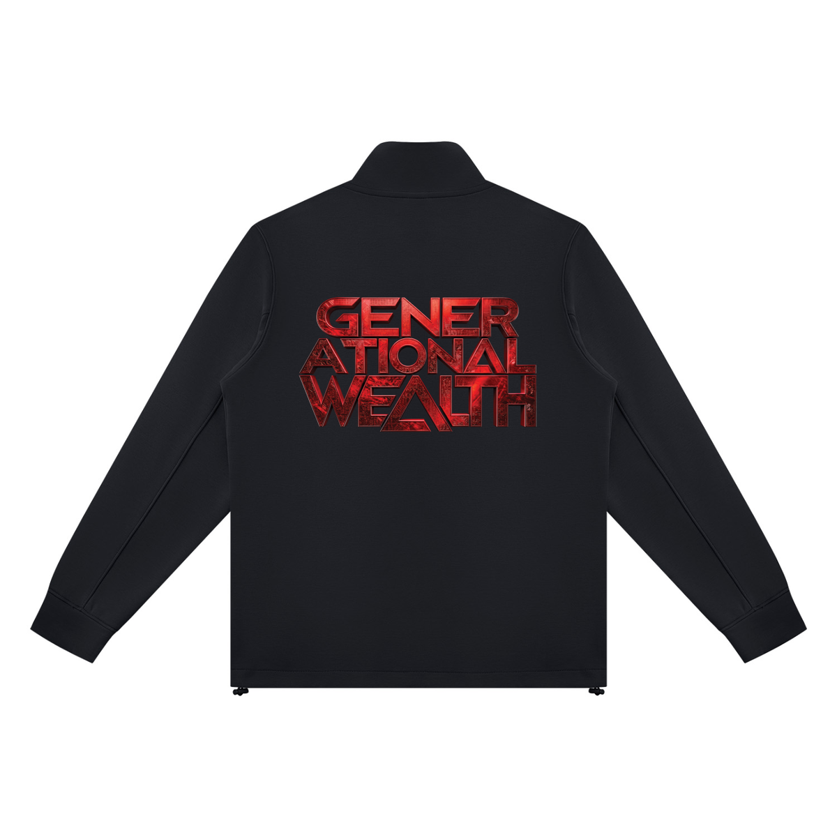 GOAT SOCIETY GENERATIONAL WEALTH 380 GSM STAND COLLAR TRACK JACKET |