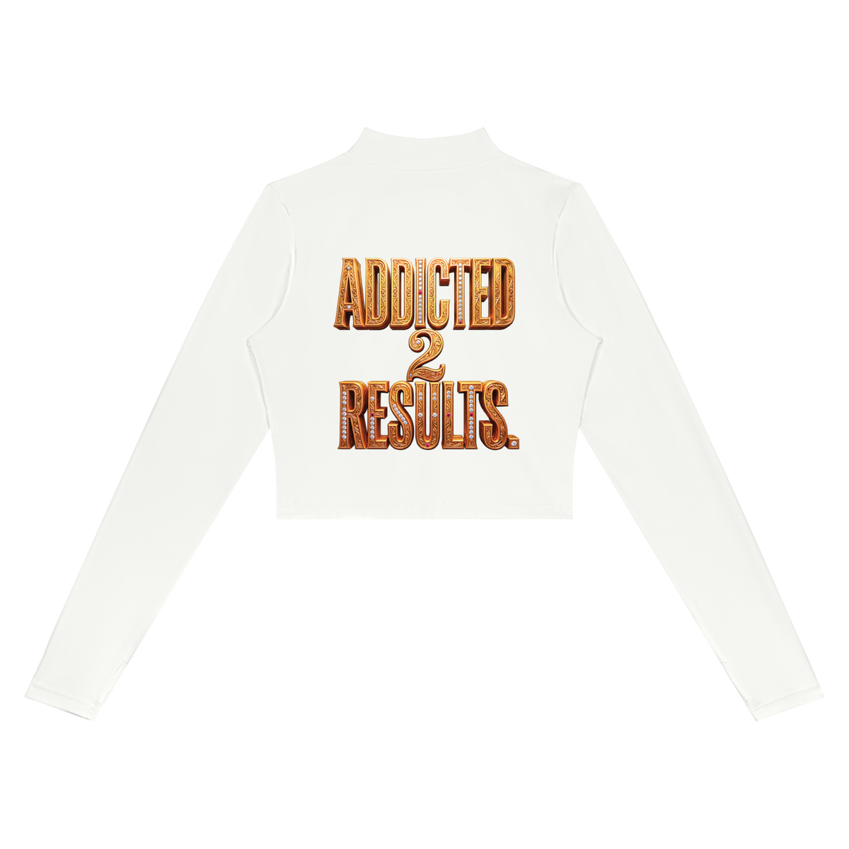 ADDICTED 2 RESULTS WOMEN’S 220 GSM CROPPED YOGA SPORTS JACKET | FULL-ZIP ACTIVEWEAR