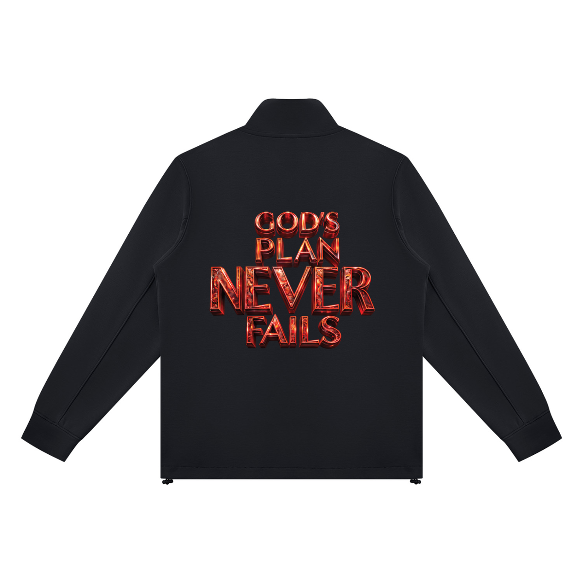 I DON’T NEED A PLAN B 380 GSM UNISEX STAND COLLAR TRACK JACKET