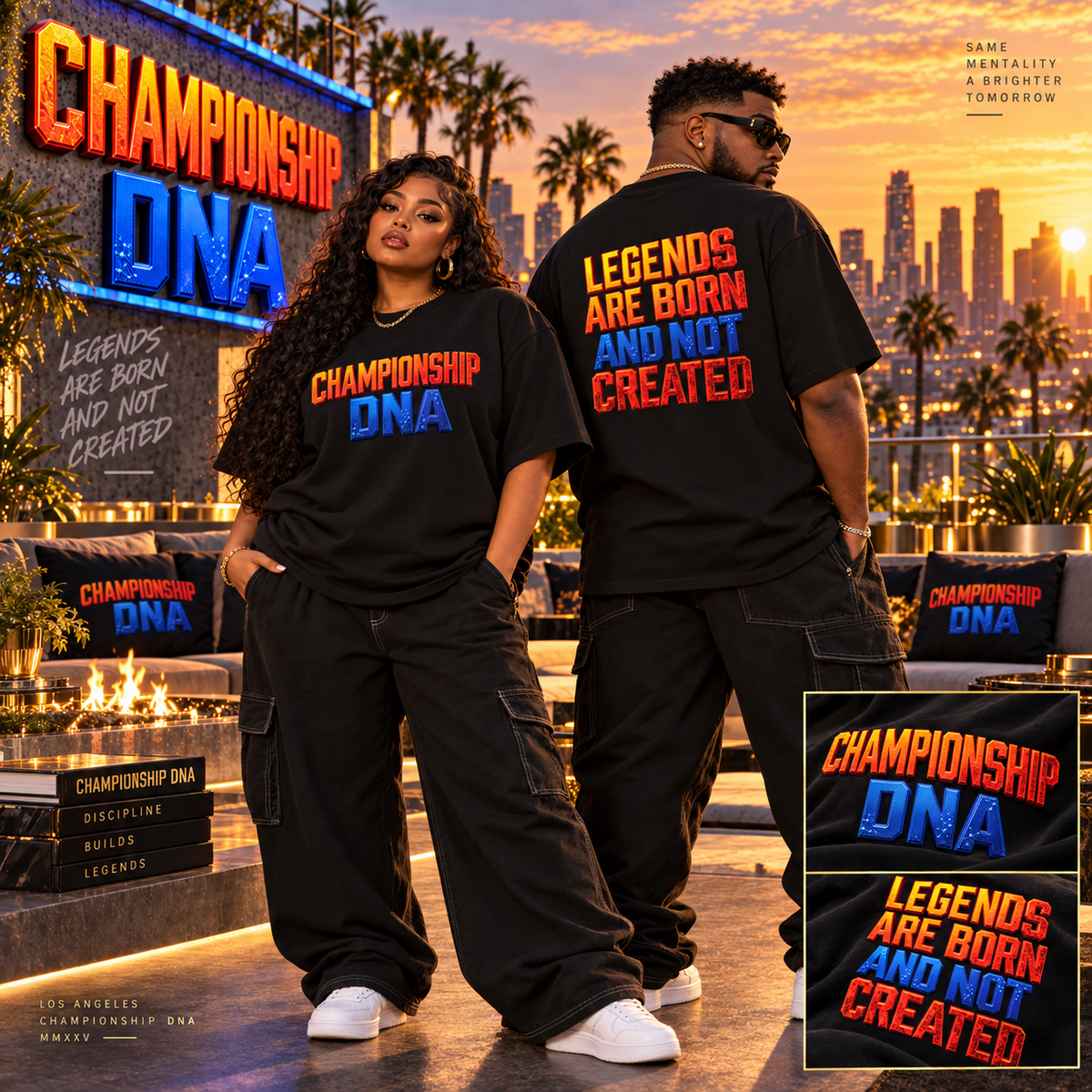 CHAMPIONSHIP DNA LARGER THAN LIFE COLLECTION UNISEX OVERSIZED T-SHIRT | 250 GSM COTTON | 4XL & 5XL