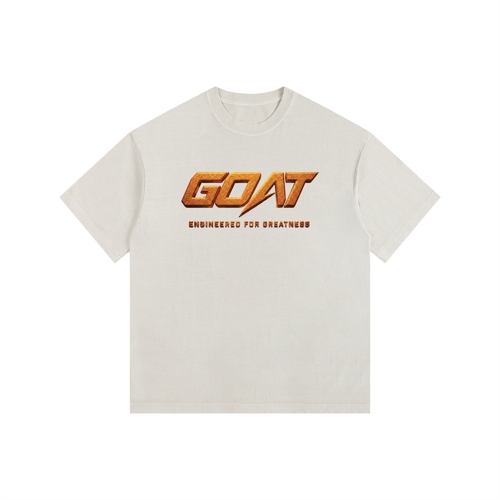 GOAT SOCIETY Everyday Hustle Vintage Washed Oversized Cotton T-Shirt