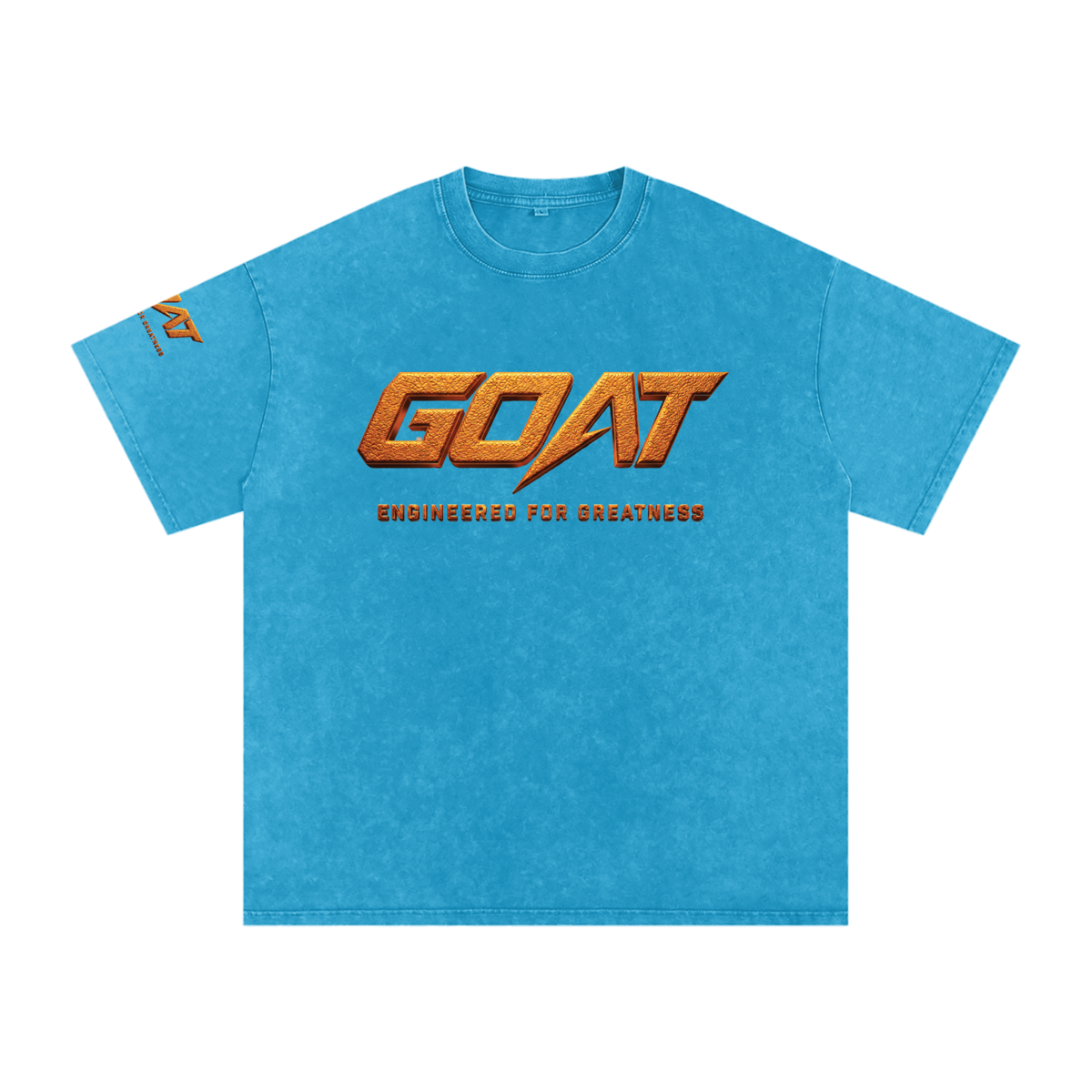 GOAT SOCIETY Championship DNA Snow Washed Oversized Cotton T-Shirt
