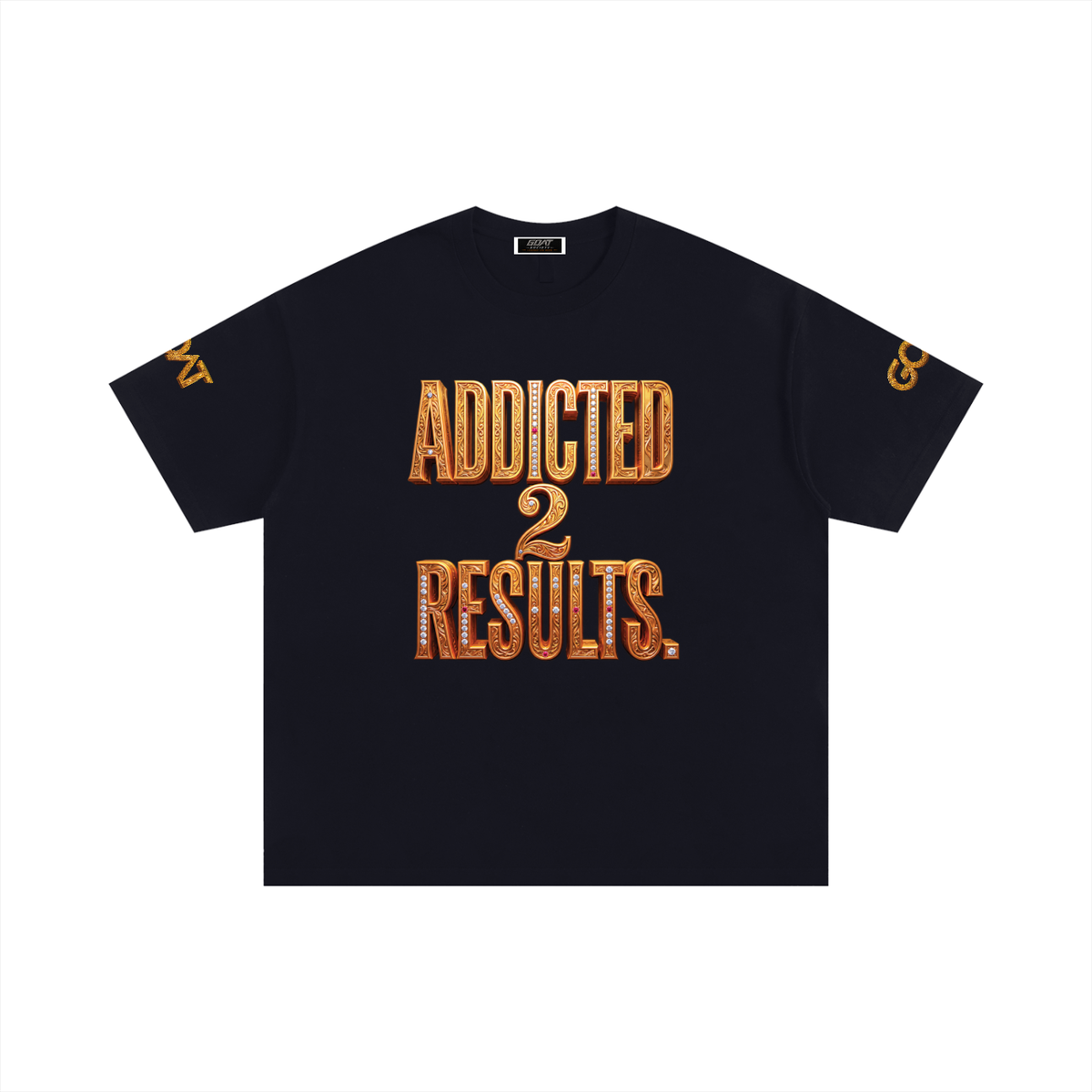 ADDICTED 2 RESULTS LARGER THAN LIFE COLLECTION | 250 GSM OVERSIZED COTTON T-SHIRT