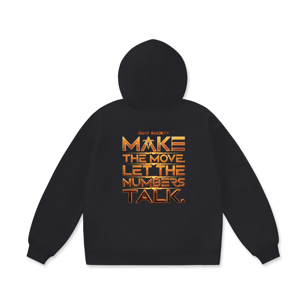 GOAT SOCIETY Standing on Business Oversized Heavyweight Fleece Hoodie