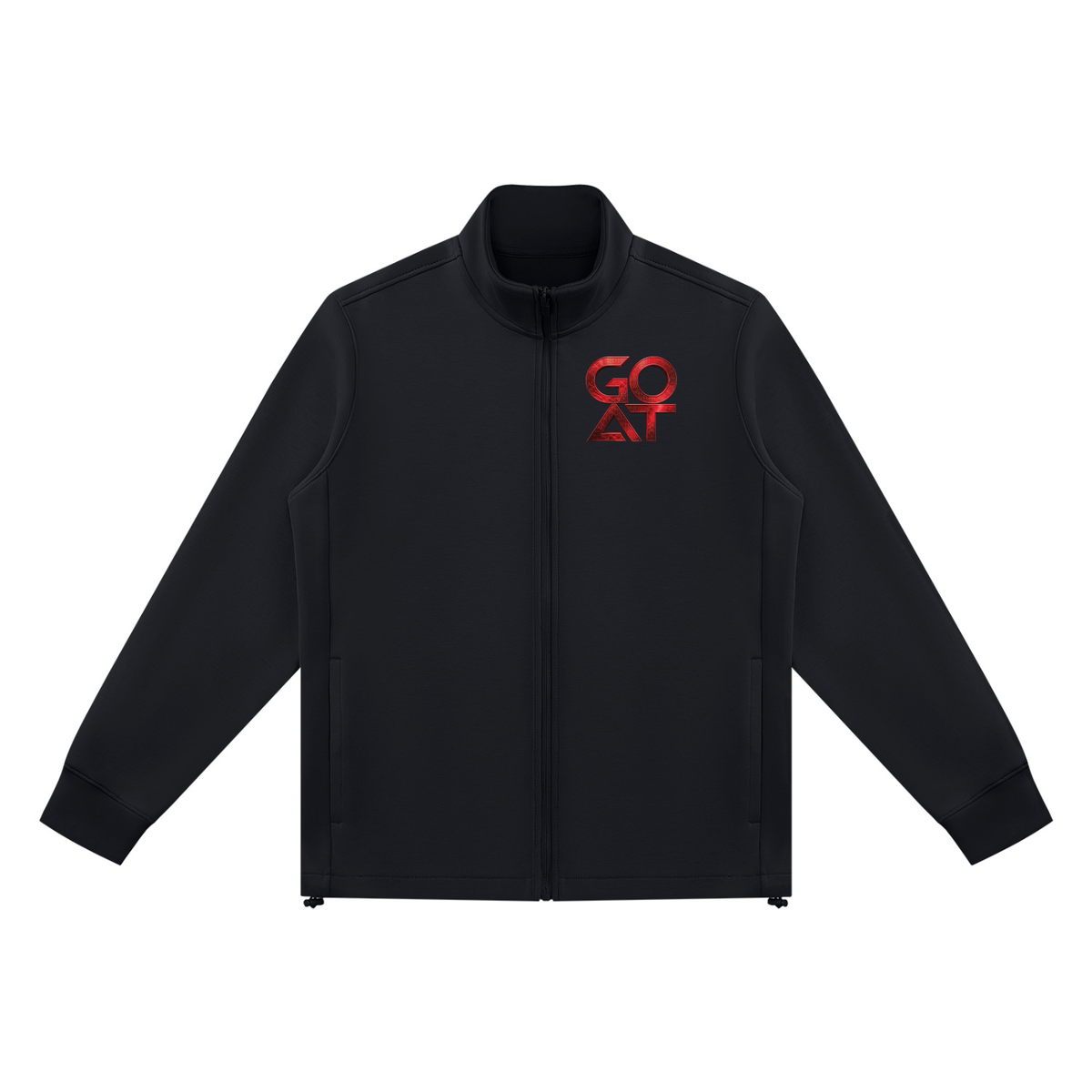 GOAT SOCIETY GENERATIONAL WEALTH 380 GSM STAND COLLAR TRACK JACKET |