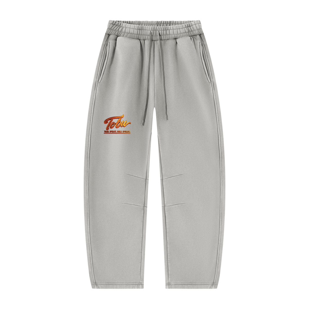 TOBU SILENT MOVES LOUD RESULTS 390 GSM VINTAGE WASH BARREL LEG SWEATPANTS