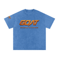 GOAT SOCIETY Championship DNA Snow Washed Oversized Cotton T-Shirt