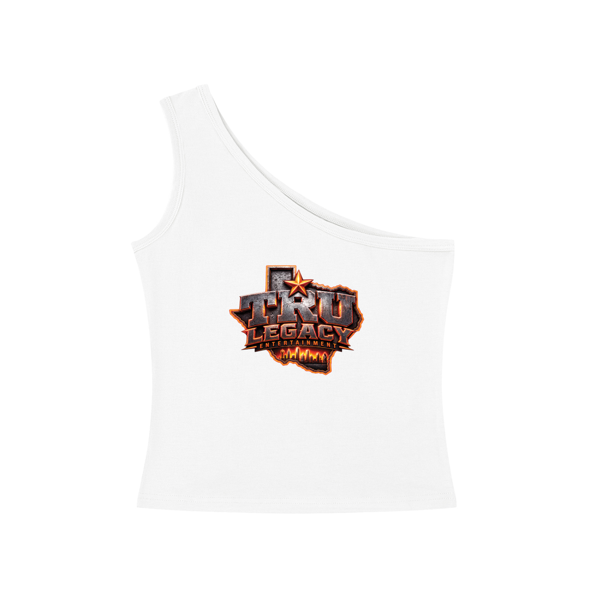 TRU LEGACY | CREATE YOUR LEGACY WOMEN’S ONE-SHOULDER CROP TANK TOP