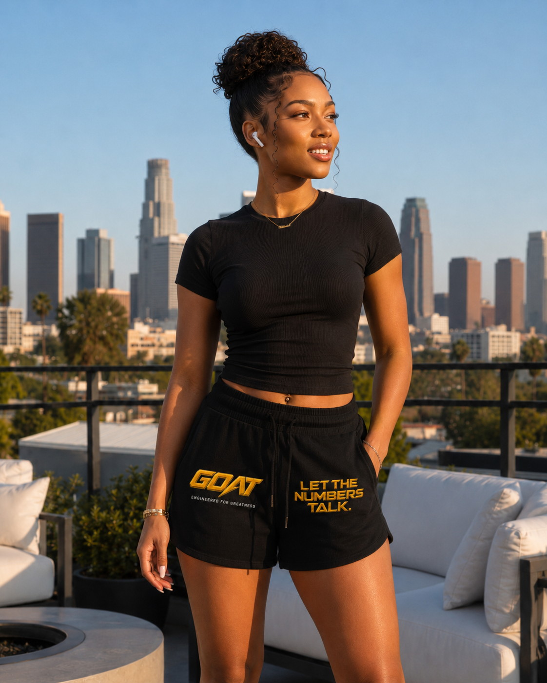 GOAT SOCIETY 420 GSM WOMEN’S HEAVYWEIGHT DRAWSTRING SHORTS