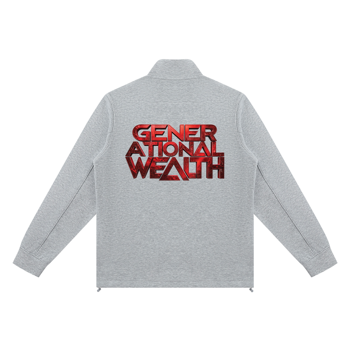 GOAT SOCIETY GENERATIONAL WEALTH 380 GSM STAND COLLAR TRACK JACKET |