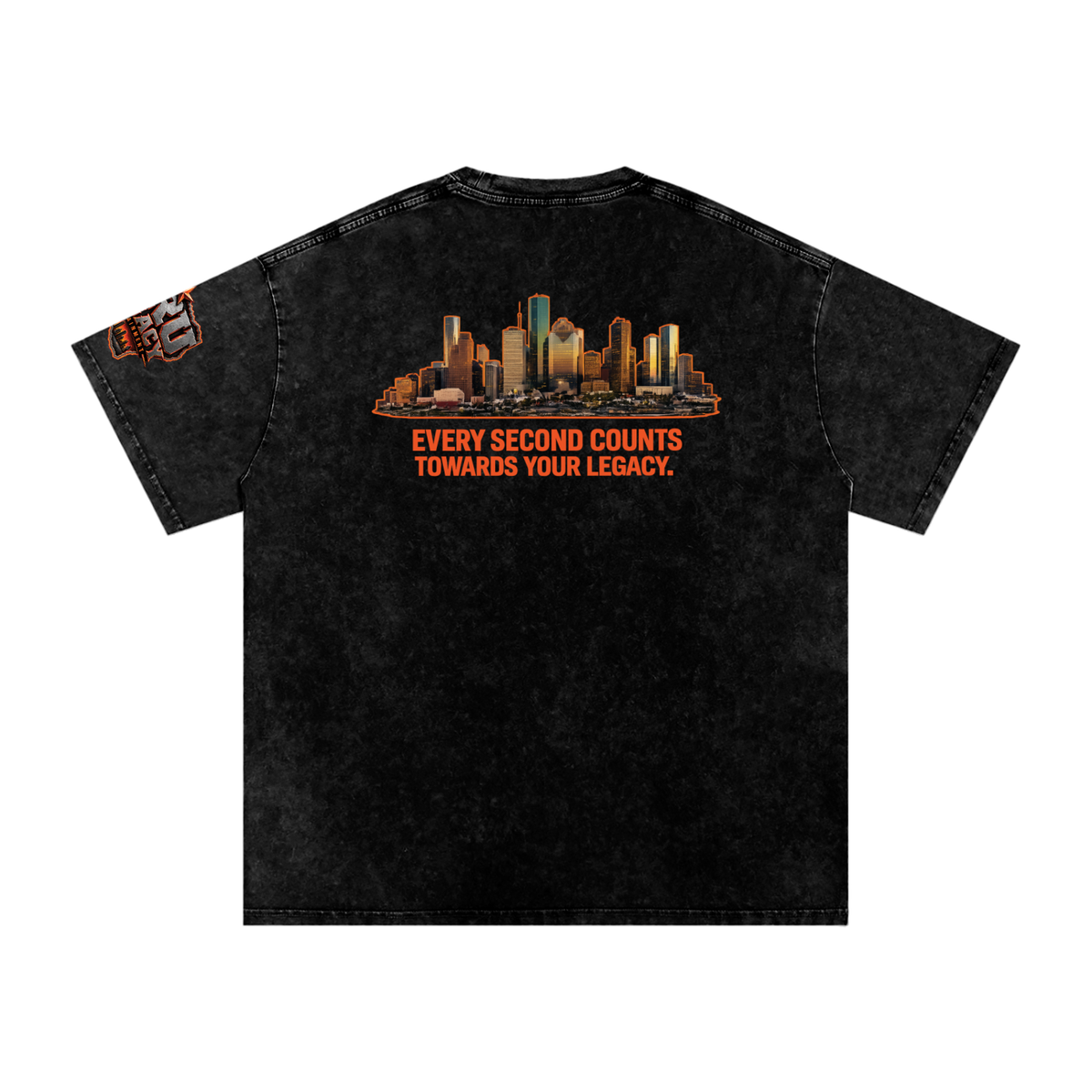 H-TOWN | CREATE YOUR LEGACY 250 GSM PREMIUM SNOW-WHITE HEAVYWEIGHT TEE