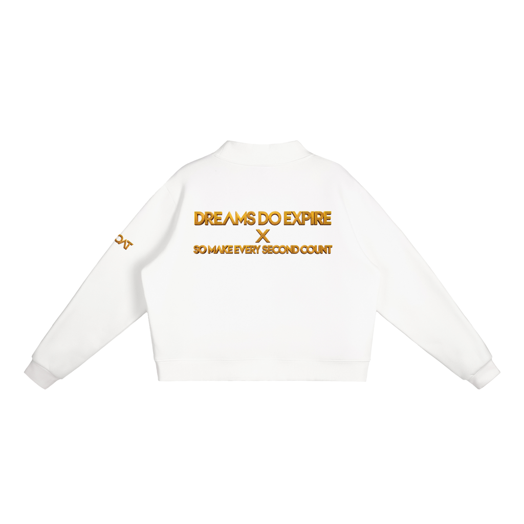 GOAT SOCIETY Essential Fleece Mock-Neck Crew Sweatshirt
