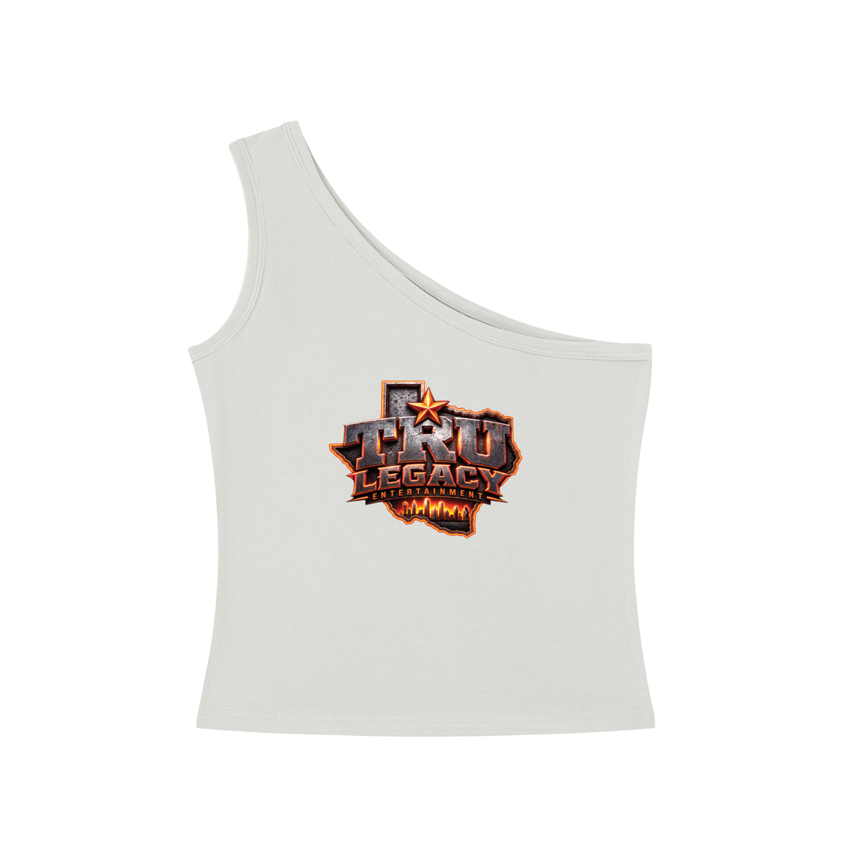 TRU LEGACY | CREATE YOUR LEGACY WOMEN’S ONE-SHOULDER CROP TANK TOP