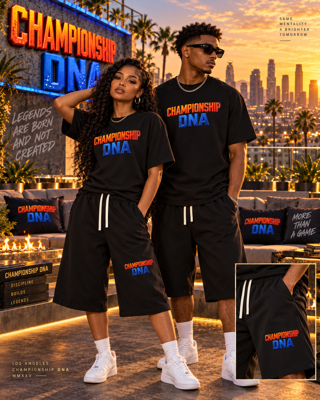 CHAMPIONSHIP DNA COLLECTION RELAXED DRAWSTRING THREE-QUARTER SWEATPANTS | 350 GSM HEAVYWEIGHT LIFESTYLE PANTS
