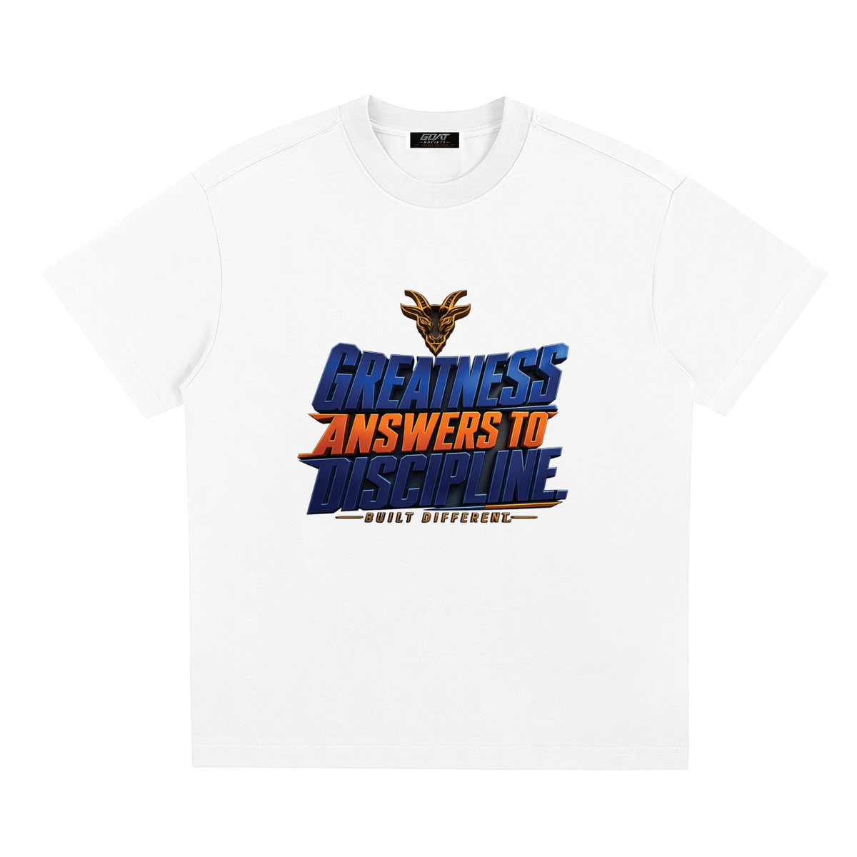 G.O.A.T. Society “Pressure Reveals What Discipline Built” Sorona Quick-Dry Cooling T-Shirt