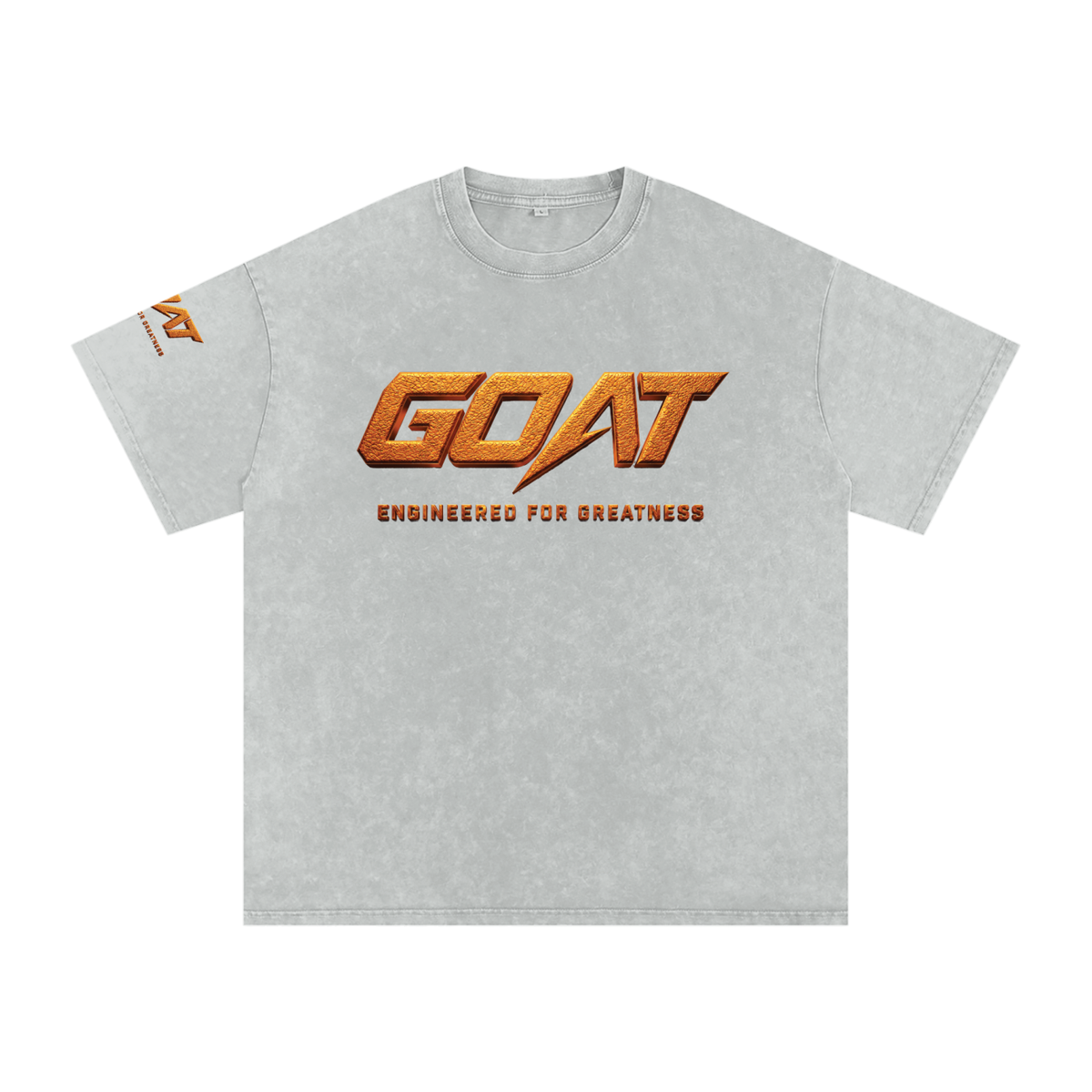 GOAT SOCIETY Championship DNA Snow Washed Oversized Cotton T-Shirt