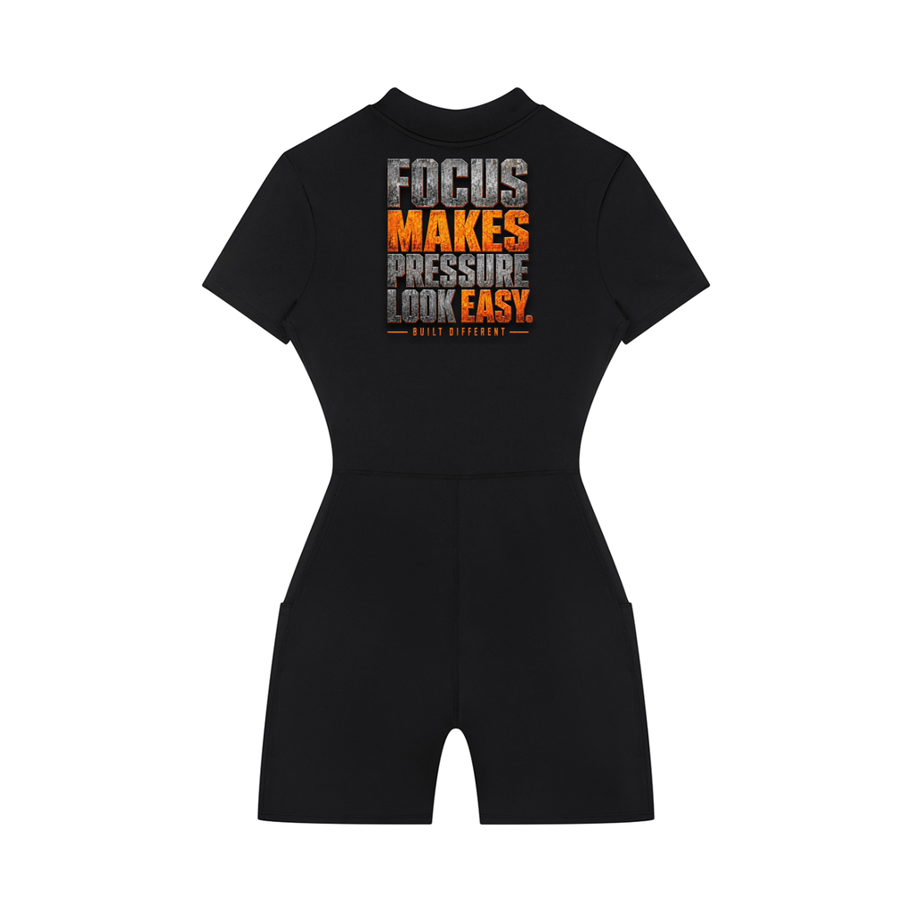 G.O.A.T. Society Women’s Quarter-Zip Short Sleeve Performance Romper
