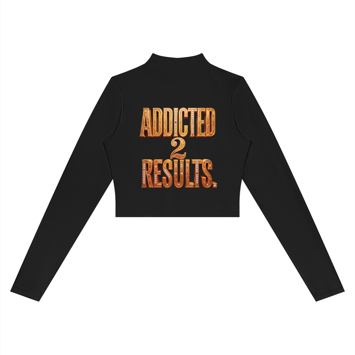 ADDICTED 2 RESULTS WOMEN’S 220 GSM CROPPED YOGA SPORTS JACKET | FULL-ZIP ACTIVEWEAR