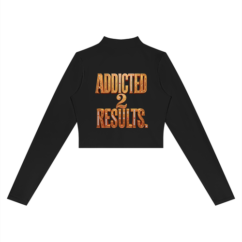 ADDICTED 2 RESULTS WOMEN’S 220 GSM CROPPED YOGA SPORTS JACKET | FULL-ZIP ACTIVEWEAR