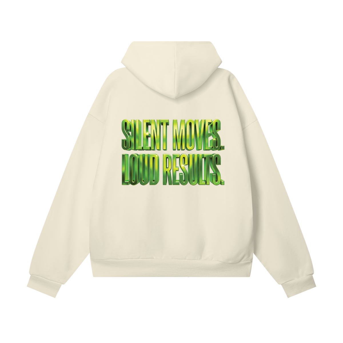 TOBU Silent Moves Loud Results Heavyweight Hidden Pocket Fleece Hoodie