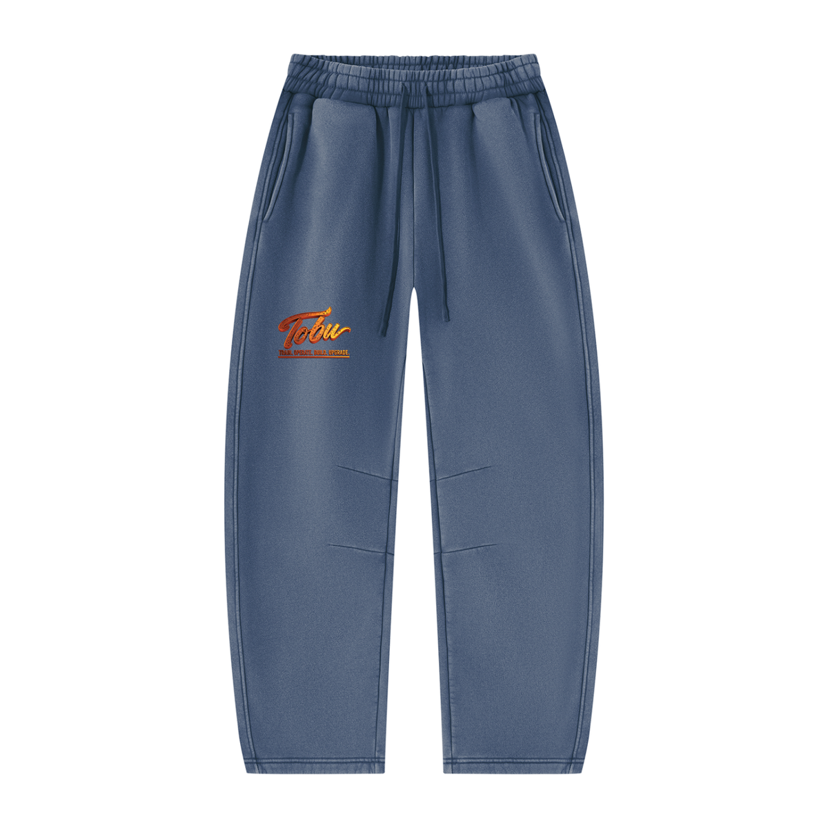 TOBU SILENT MOVES LOUD RESULTS 390 GSM VINTAGE WASH BARREL LEG SWEATPANTS