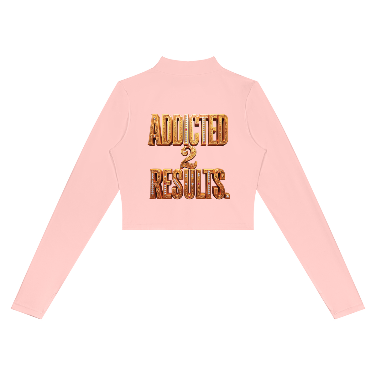 ADDICTED 2 RESULTS WOMEN’S 220 GSM CROPPED YOGA SPORTS JACKET | FULL-ZIP ACTIVEWEAR