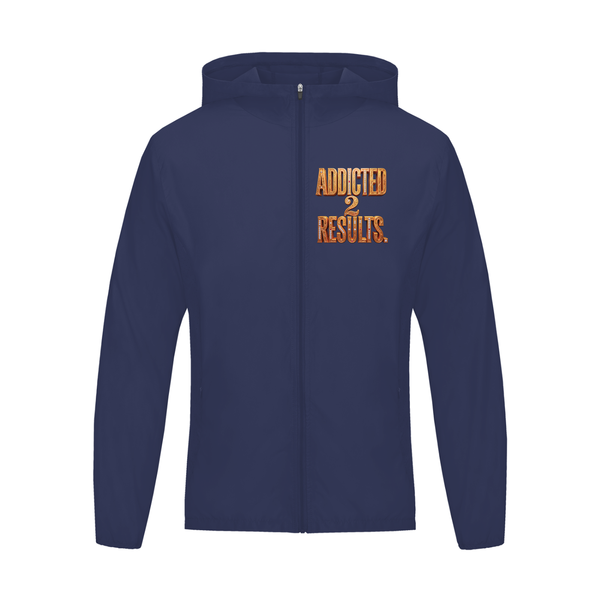 ADDICTED 2 RESULTS 130 GSM HOODED SPORTS JACKET | UNISEX LIGHTWEIGHT PERFORMANCE APPAREL